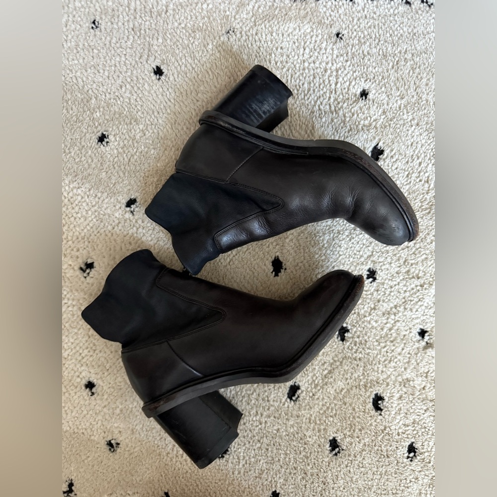 RAG & BONE Soren Leather Ankle Boots, Size 37.5 US 7.5 - Picture 9 of 16